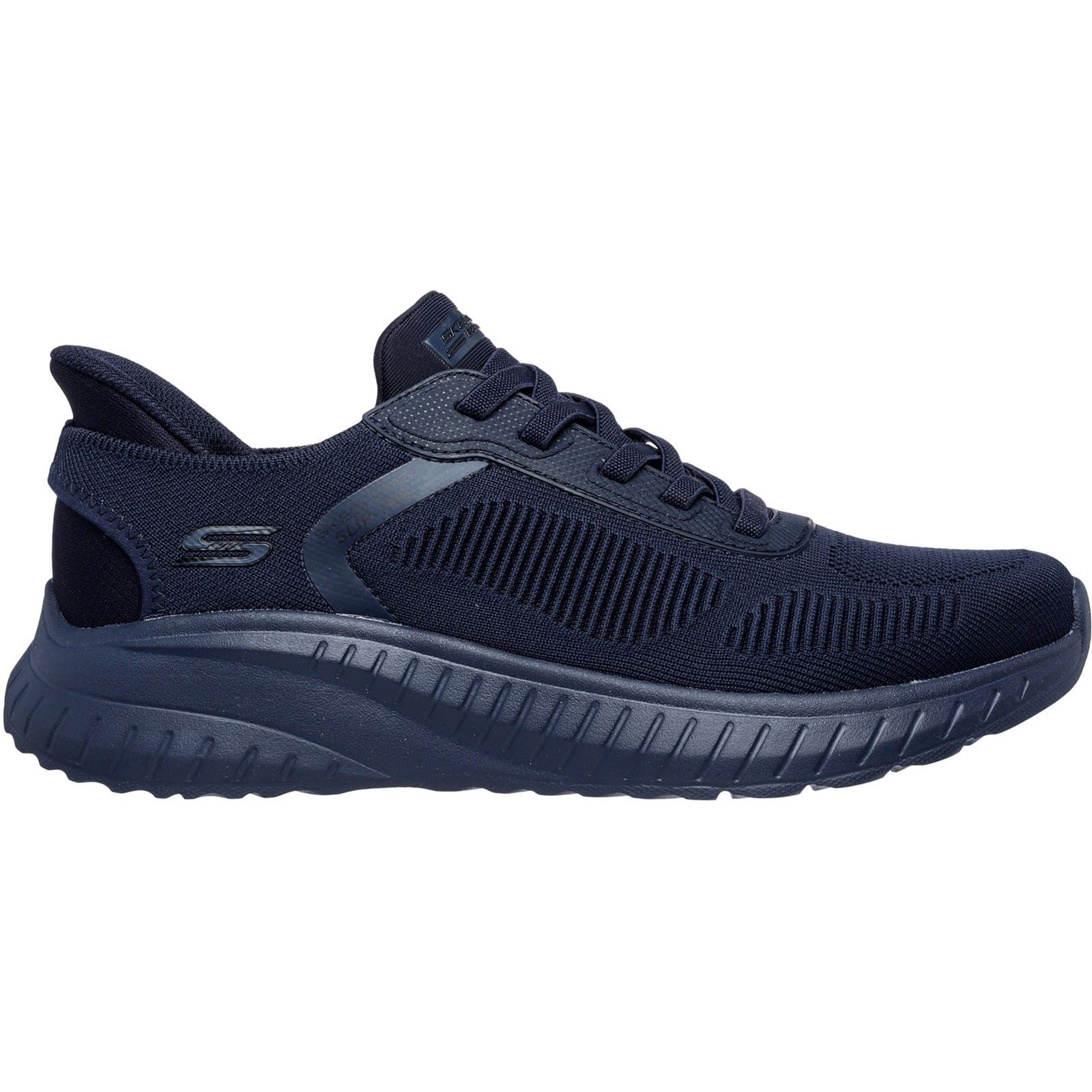 Skechers BOBS Sport Squad Chaos Solid Step Textile Men's Dark Navy Sneakers