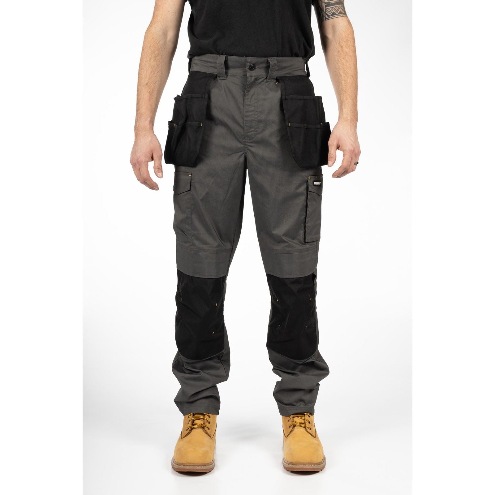 Caterpillar Nexus Holster Stretch Pocket Cotton Men's Grey Outdoor Trousers