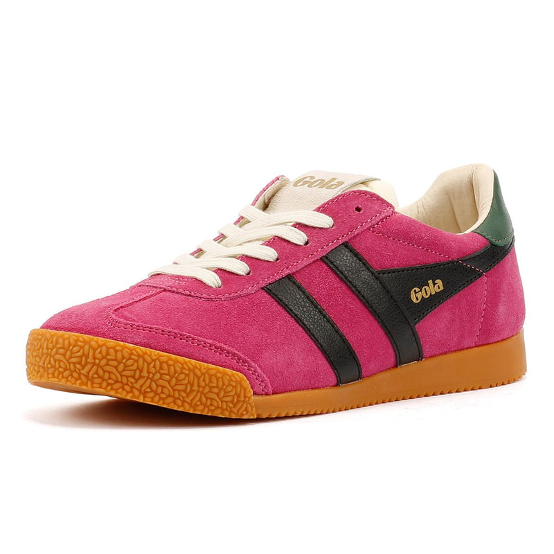 Gola Elan Suede Women's Fuchsia/Black/Evergreen Sneakers
