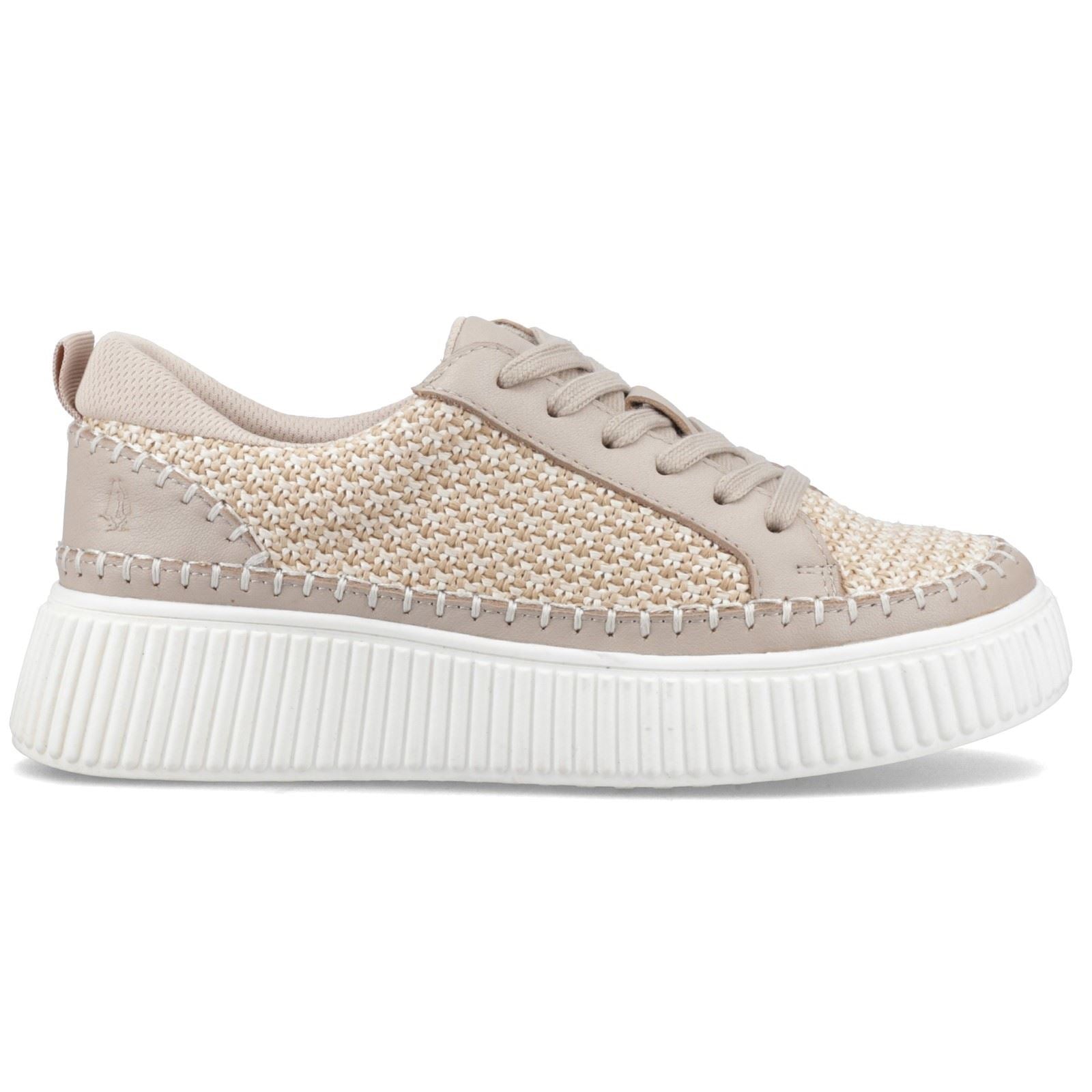 Hush Puppies Haisley Woven Textile Women's Taupe Standard Sneakers