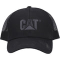 Caterpillar Raised Logo Cotton Unisex Adults Black Baseball Caps