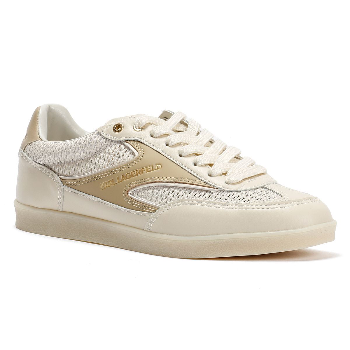 Karl Lagerfeld Kandidate Mesh Mix Women's Cream Sneakers