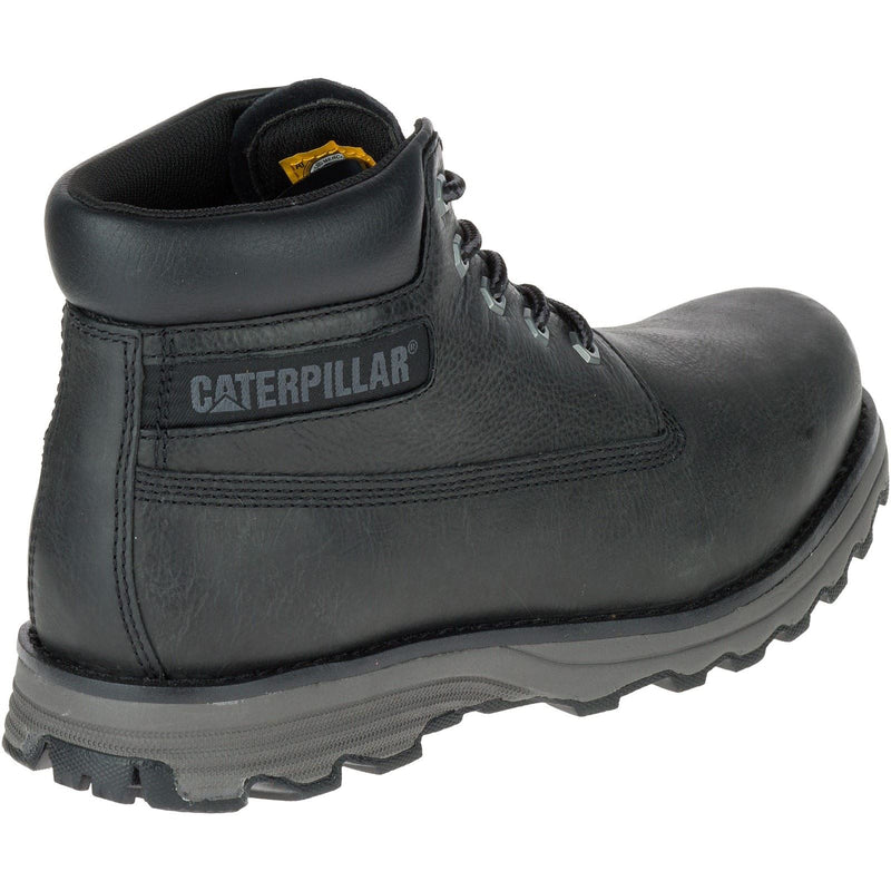 Caterpillar Founder Nubuck Leather Men's Black Ankle Boots