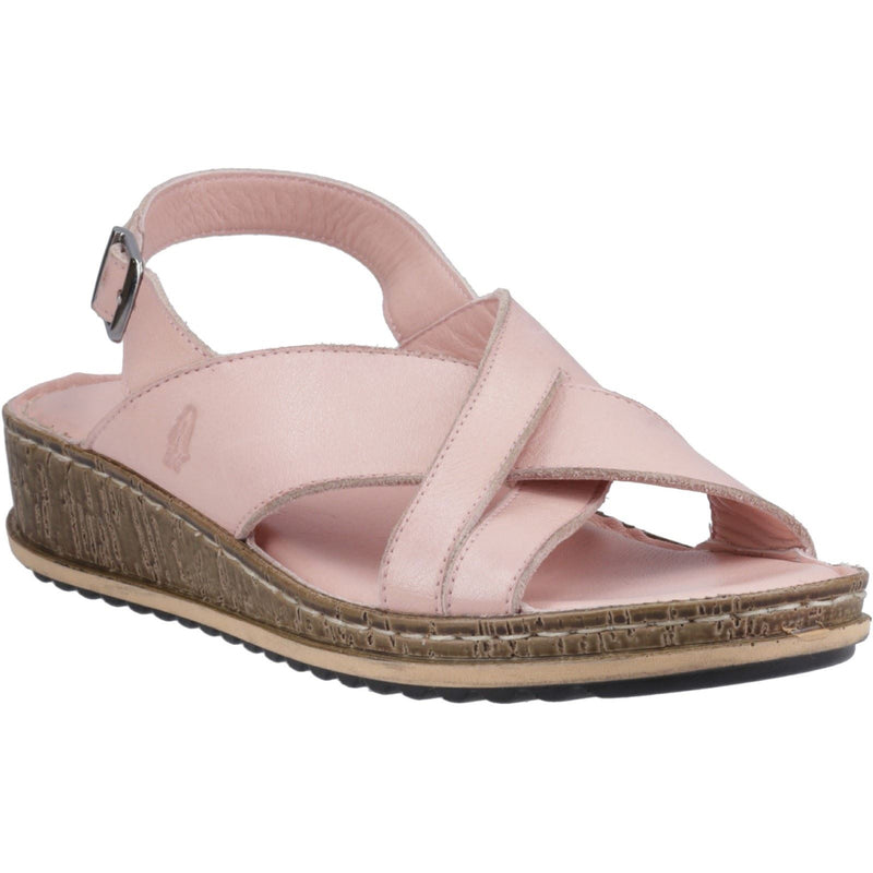 Hush Puppies Elena Leather Women's Blush Wedges