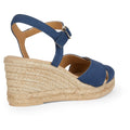 Geox D Gelsa Low C Leather Women's Navy Sandals