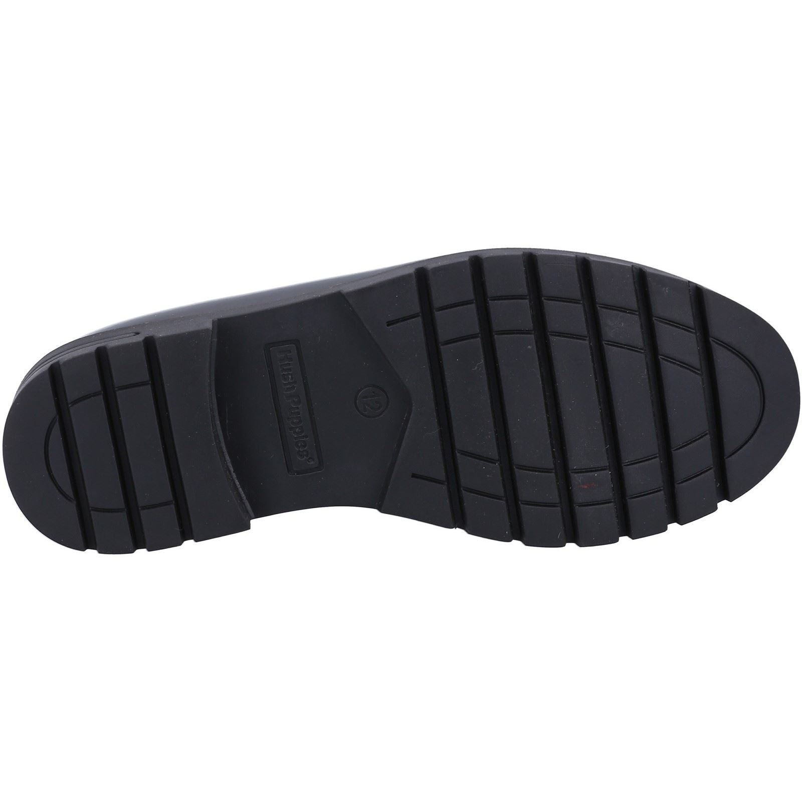 Hush Puppies Hazel Patent SNR Leather Girls's Black Loafers
