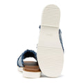TOMS Mae Crossover Denim Women's Fray Dark Sky Sandals
