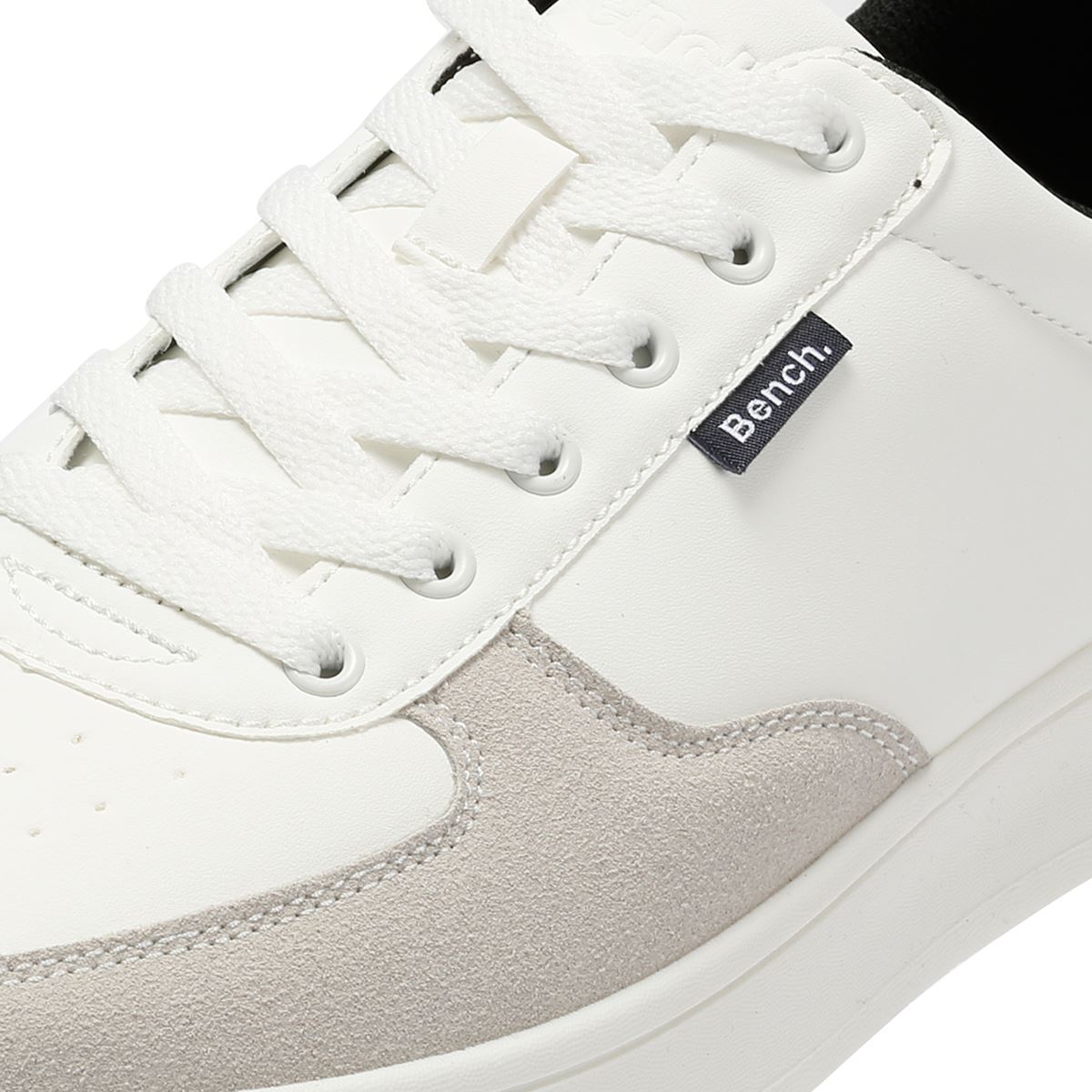 Bench Grainger Men's White/Gray Sneakers
