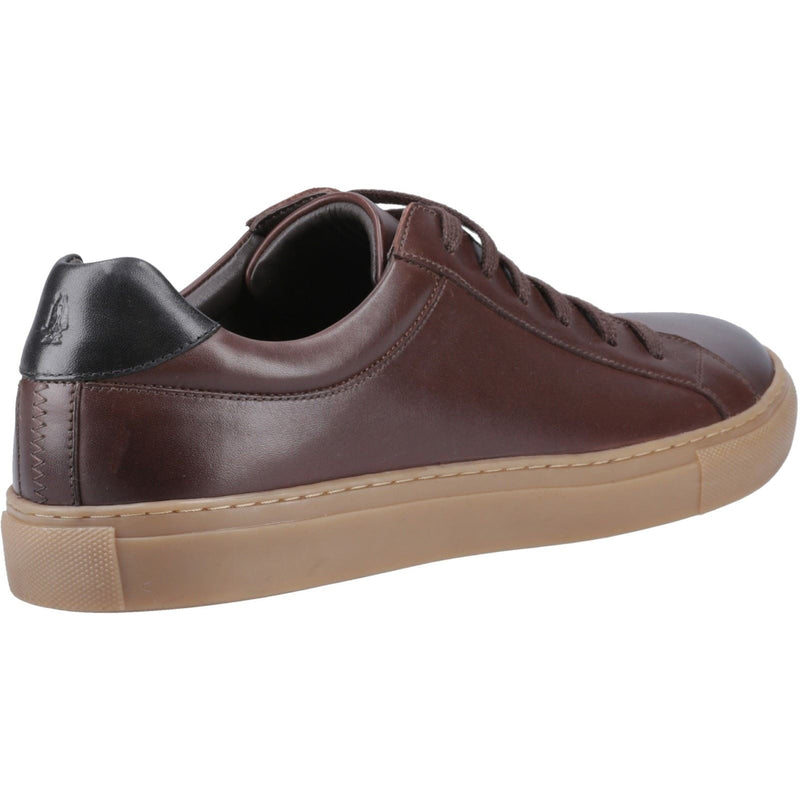 Hush Puppies Colton Leather Men's Coffee Sneakers