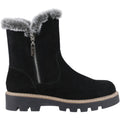 Hush Puppies Ambre Suede Women's Black Winter Mid Calf Boots