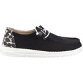 HEYDUDE Wendy Leopard Cotton Blend Women's Black/Leopard Loafers