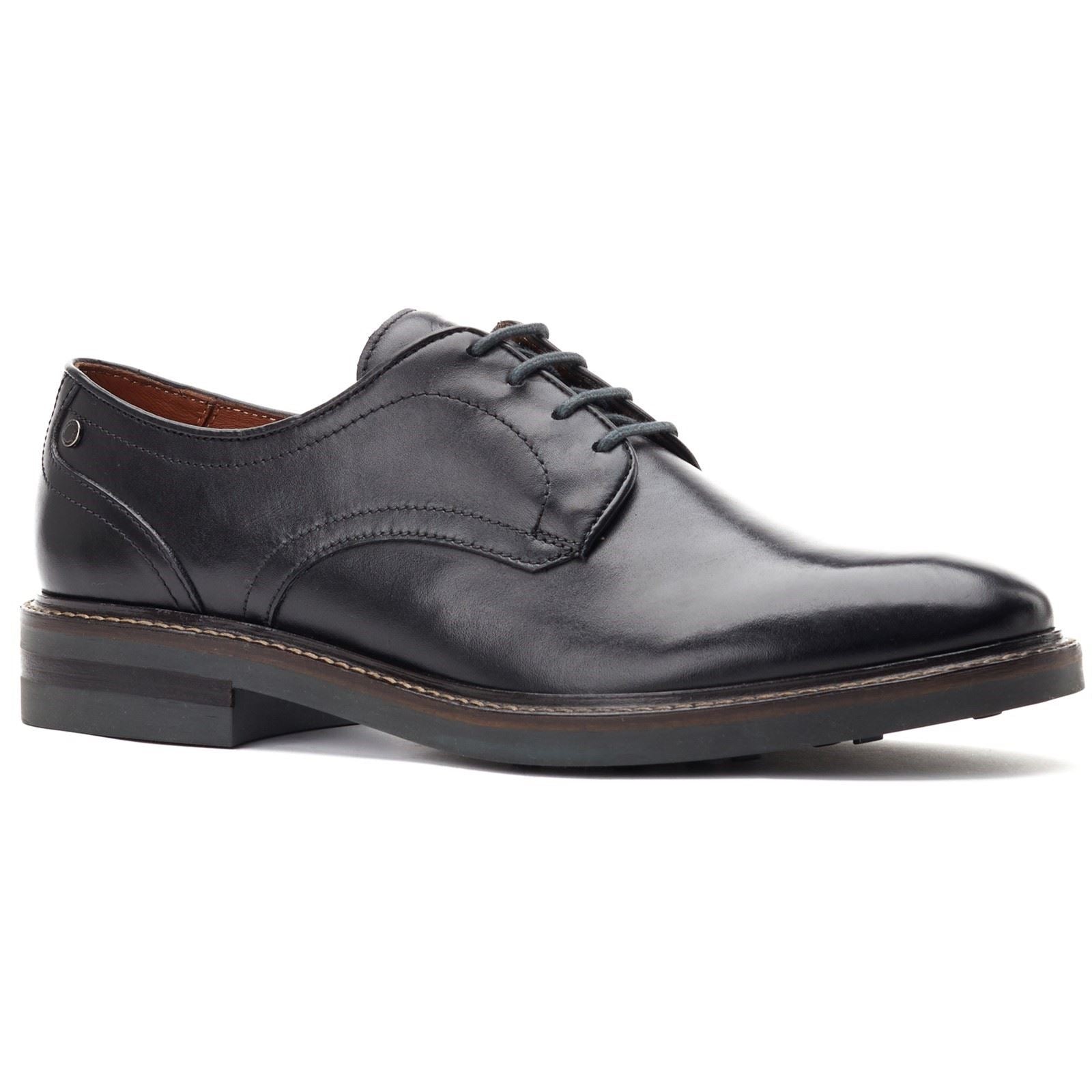 Base London Mawley Leather Men's Black Oxford Shoes