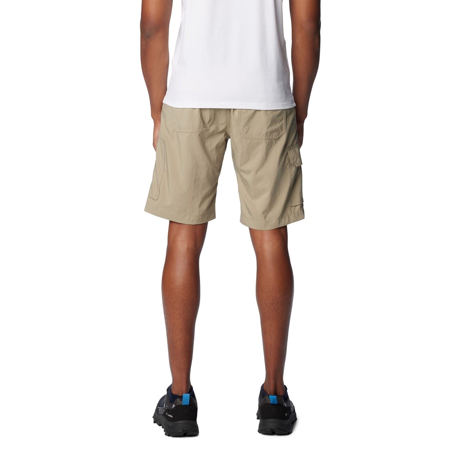 Columbia Silver Ridge Utility Cargo Short Polyester Men's Brown Knee-Length Shorts