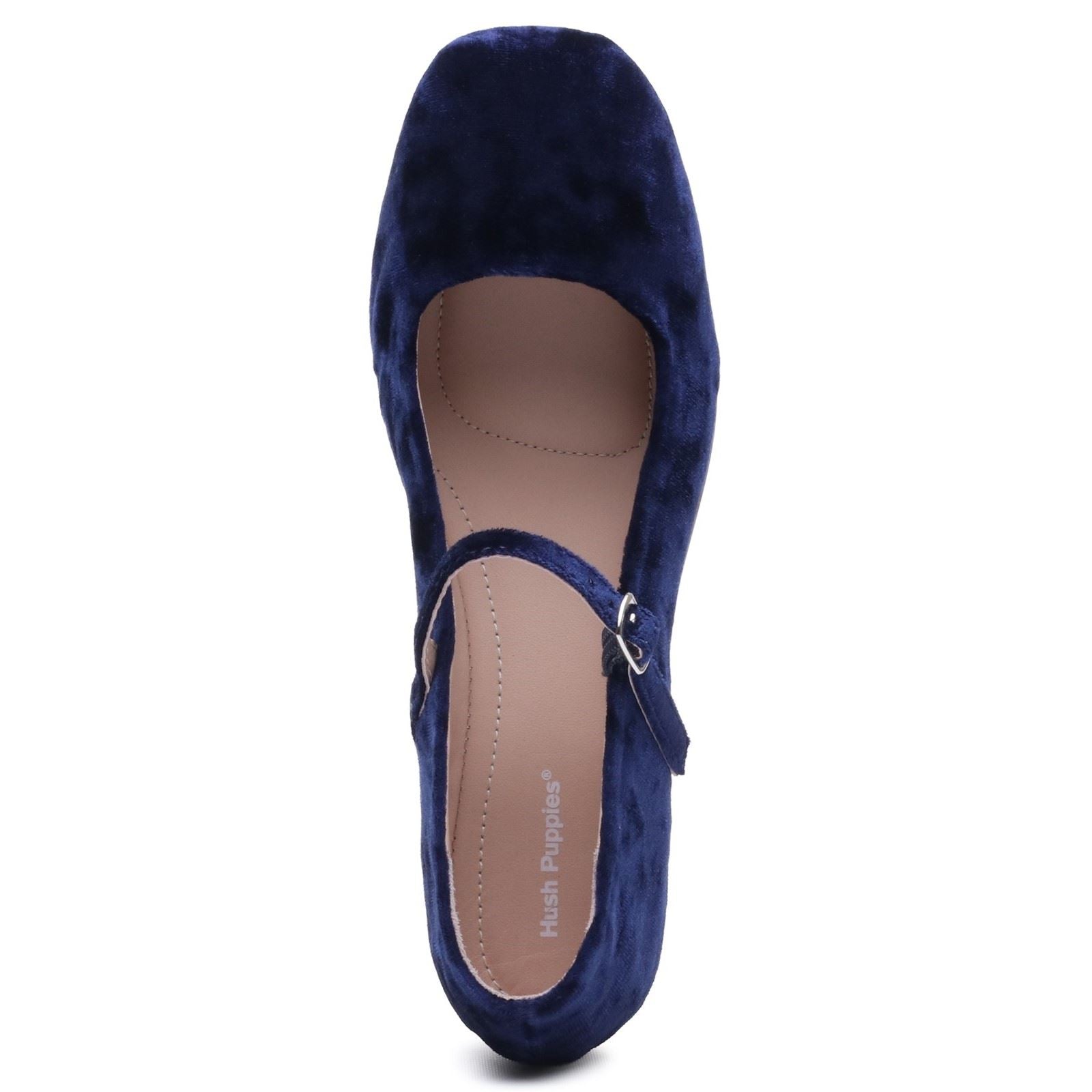 Hush Puppies Pasha Velvet Women's Navy Flats