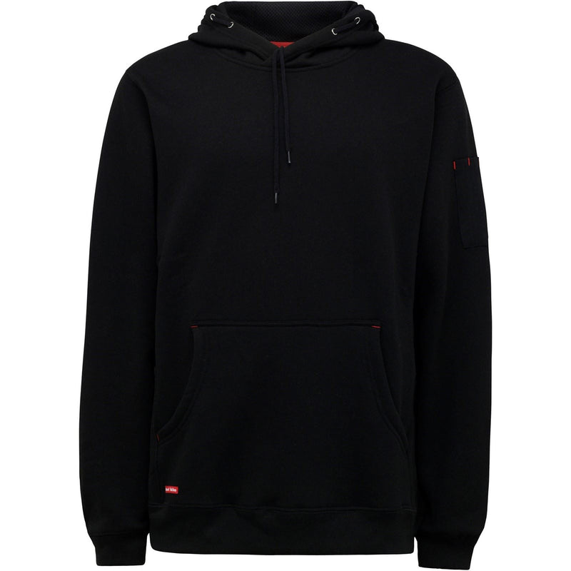 Hard Yakka Brushed Fleece Synthetic Men's Black Hooded Sweatshirt