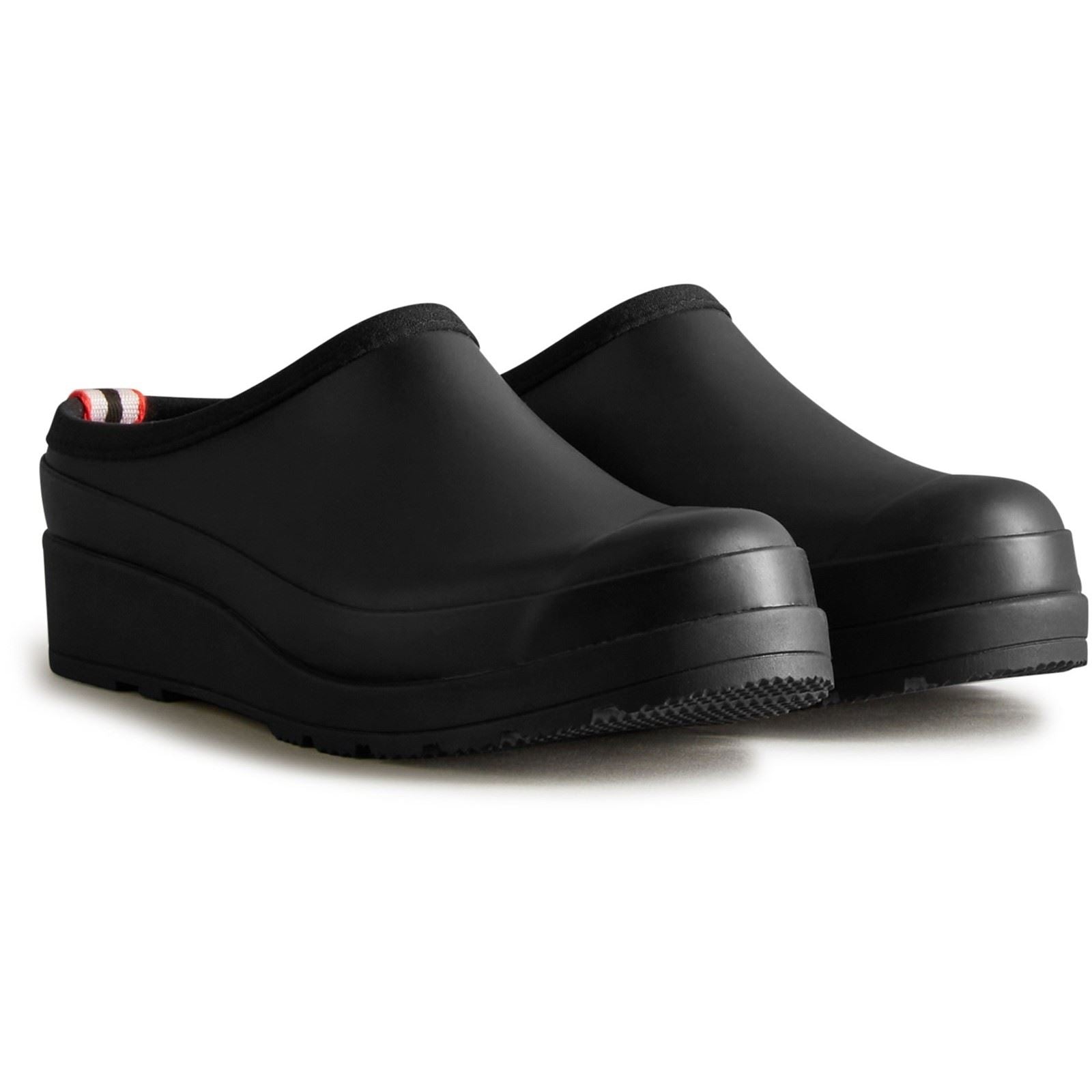 Hunter Play Clog Rubber Women's Black Garden Shoes