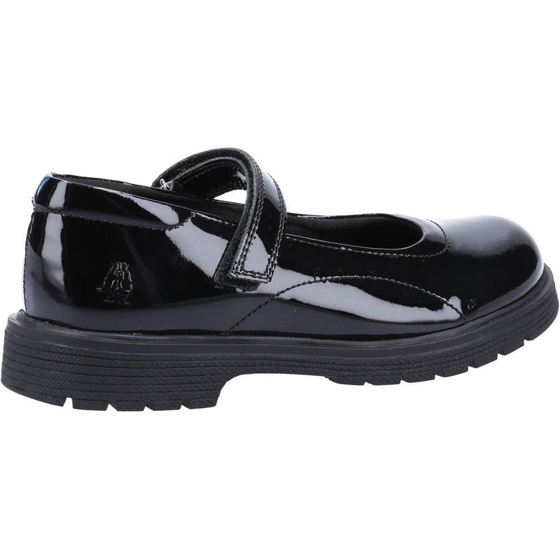 Hush Puppies Tally Youth Girls Black Patent Leather Shoes