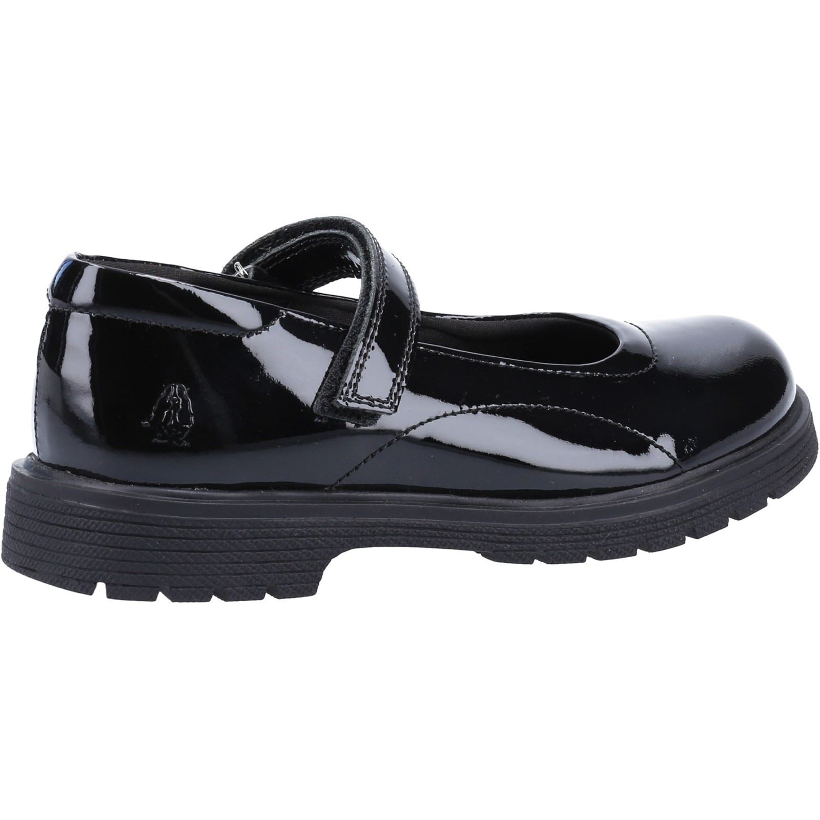 Hush Puppies Tally Youth Girls Black Patent Leather Shoes