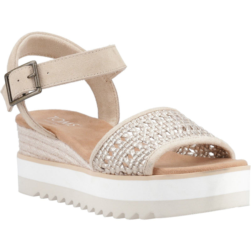 TOMS Diana Leather Women's Champagne Sandals