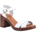Hush Puppies Georgia Leather Women's White Sandals