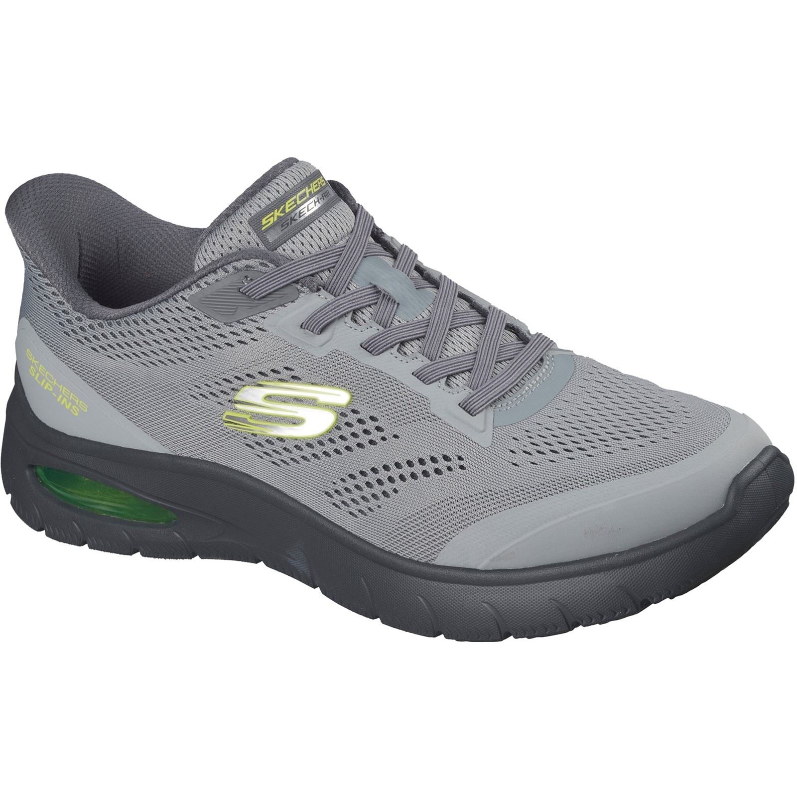Skechers Skech-Air Summits Textile Men's Charcoal/Lime Sneakers