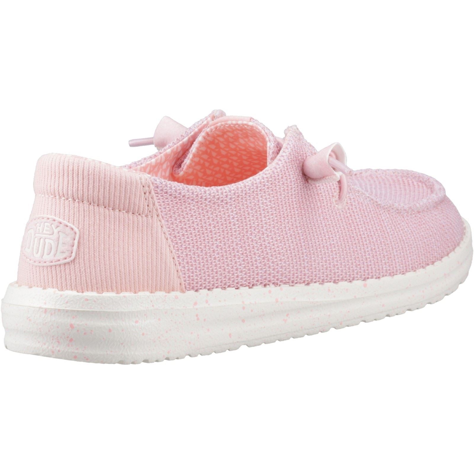 HEYDUDE Wendy Stretch Sox Synthetic Blend Women's Rosette Moccasins Shoes