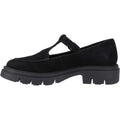 Hush Puppies Nella T-Bar Suede Women's Black Shoes