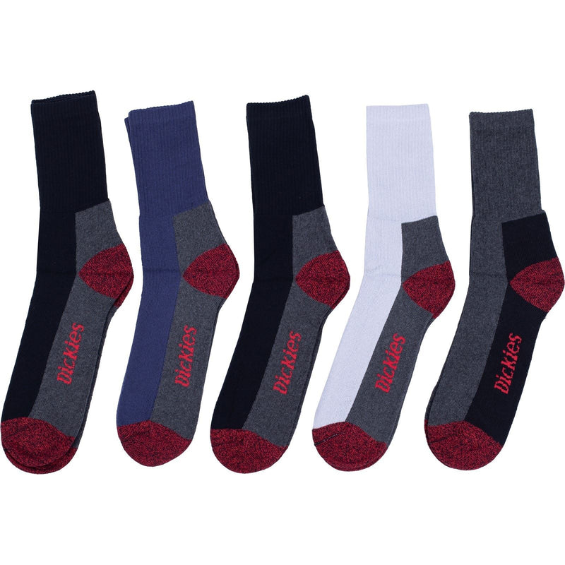 Dickies Cushion Crew Cotton Men's Black Calf Socks