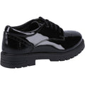 Hush Puppies Jayne Patent SNR Leather Girls's Black Lace-Up Shoes