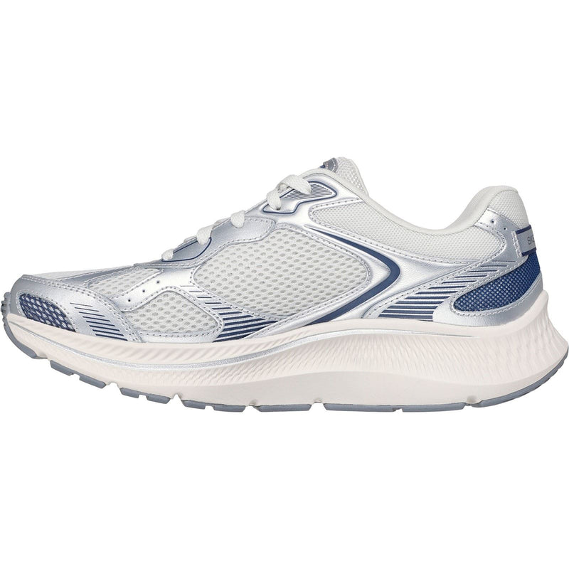 Skechers GO RUN Consistent 2.0 Volt Leather Women's Silver/Navy Sneakers