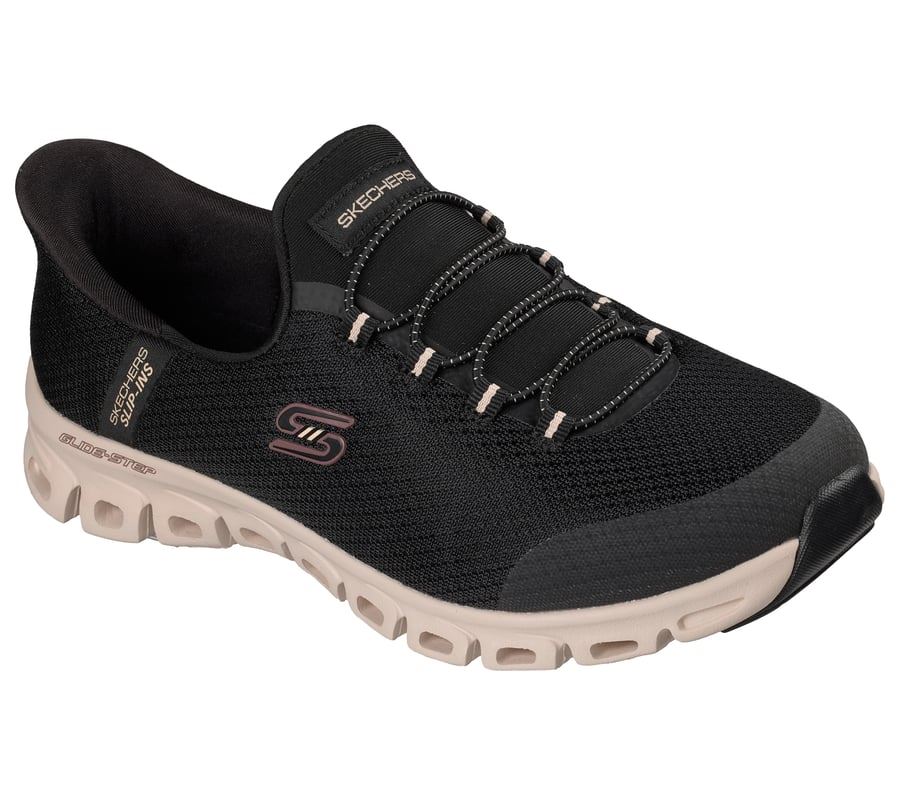Skechers Slip-Ins Glide Step Vibey Mesh Women's Black Sneakers