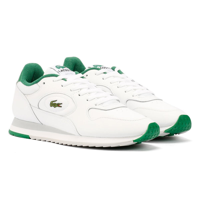 Lacoste Linetrack Leather Men's White/Green Sneakers