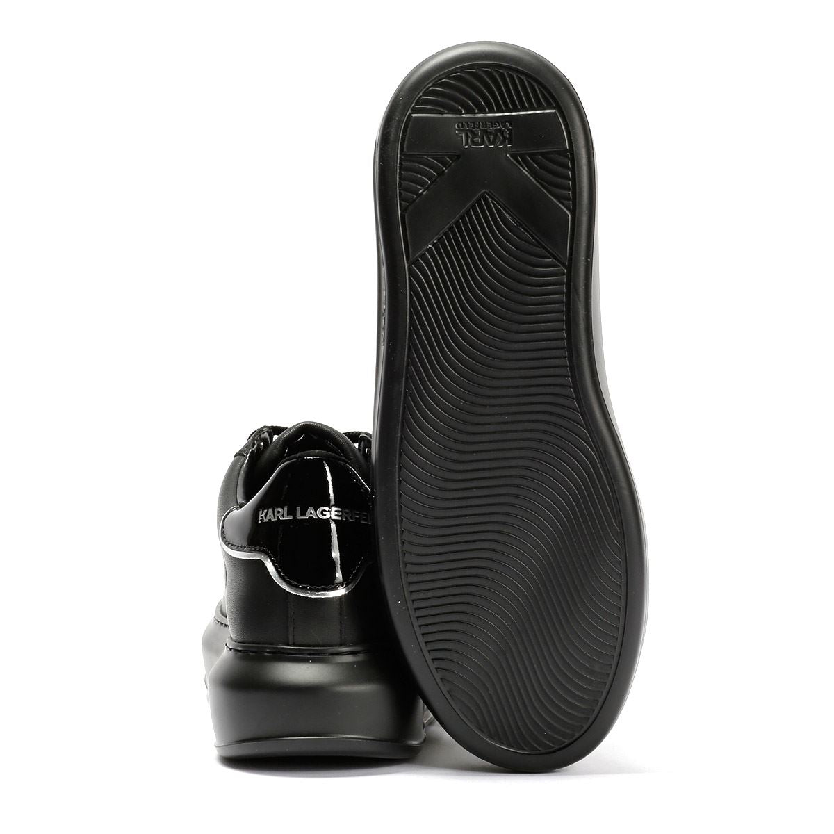 Karl Lagerfeld Kapri Konstellation Leather Women's Black/Silver Sneakers