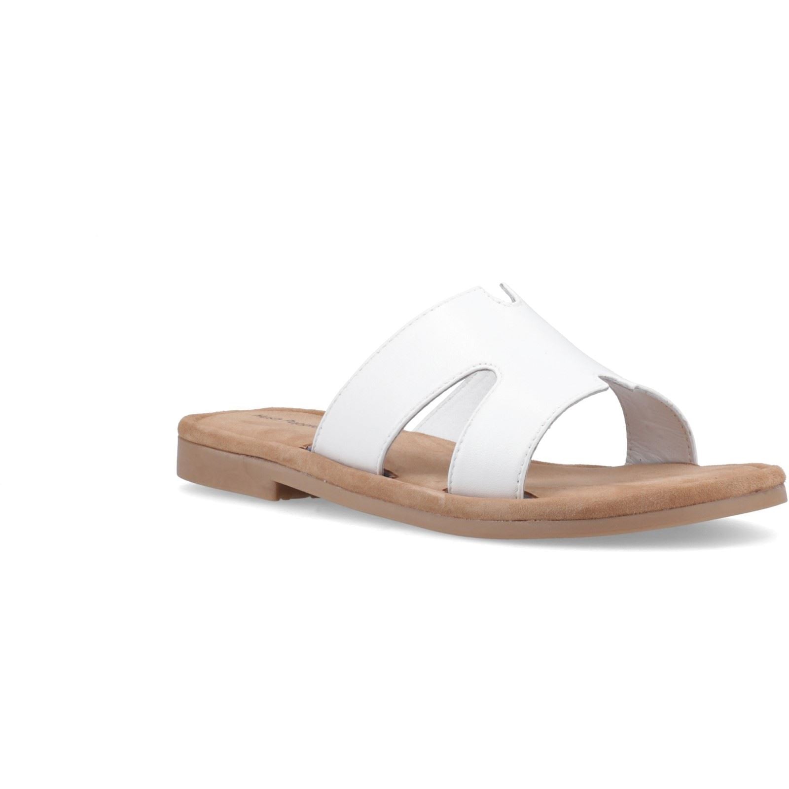 Hush Puppies Azalea Mule Leather Women's White Sandals