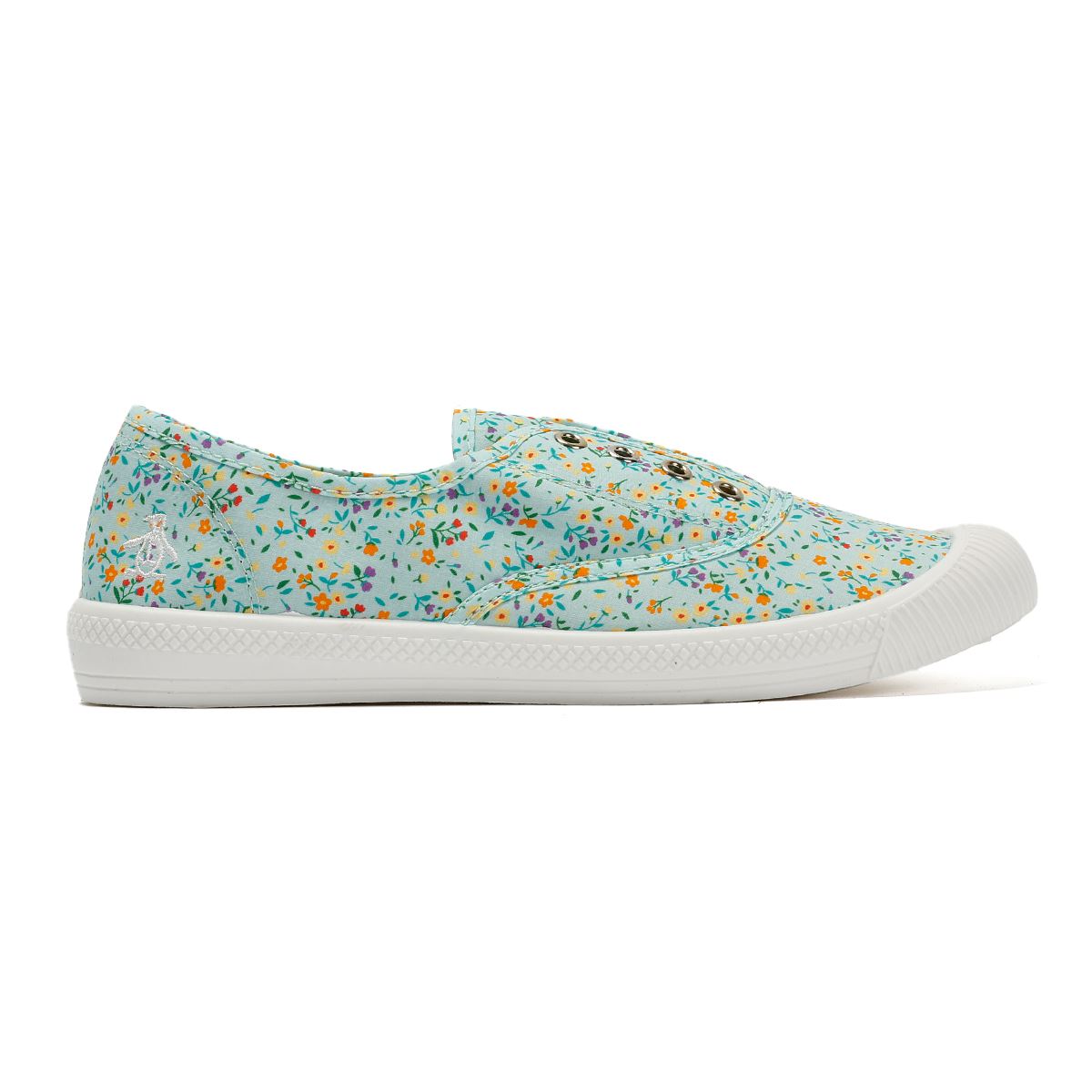 Penguin Anita Canvas Women's Sage Floral Pumps