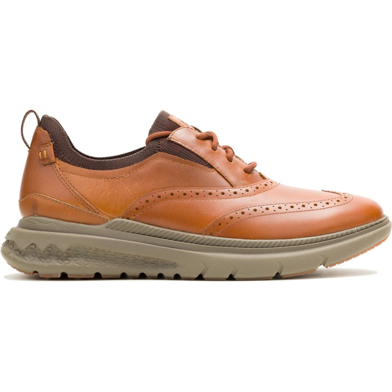Hush Puppies Excel Leather Men's Cognac Lace-Up Shoes