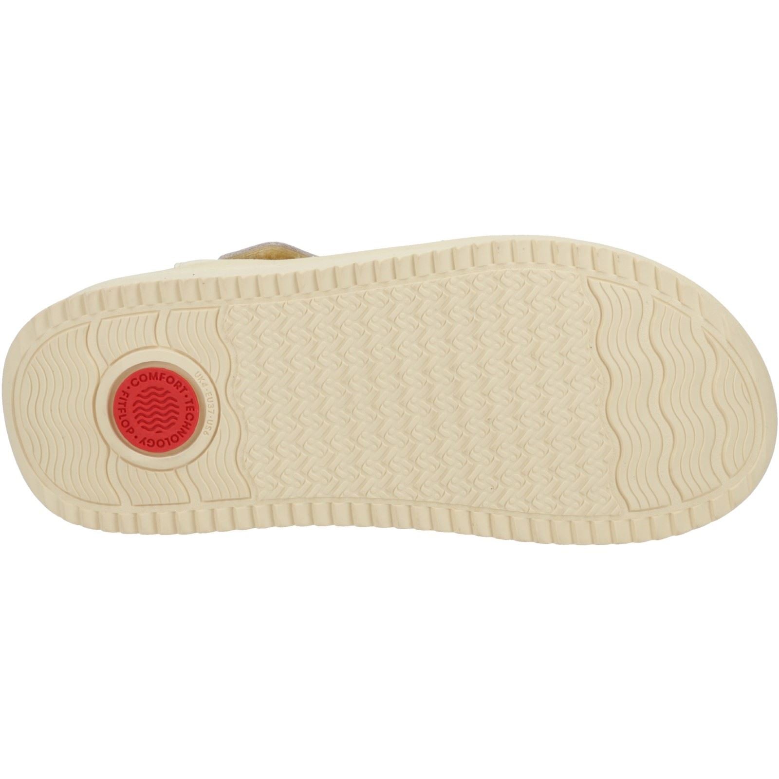 Fitflop Surff Back Strap Polyester/Leather Women's Mellow Yellow Wide Sandals