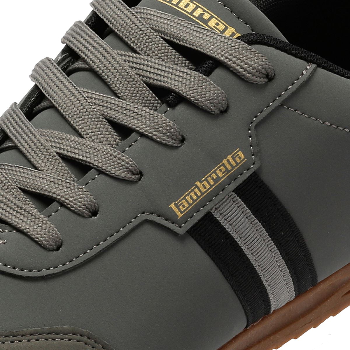Lambretta Tackle Men's Charcoal/Black Sneakers