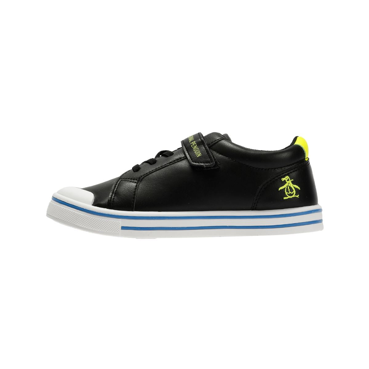 Penguin Junior Rainbow Black/Safety Yellow Sneakers