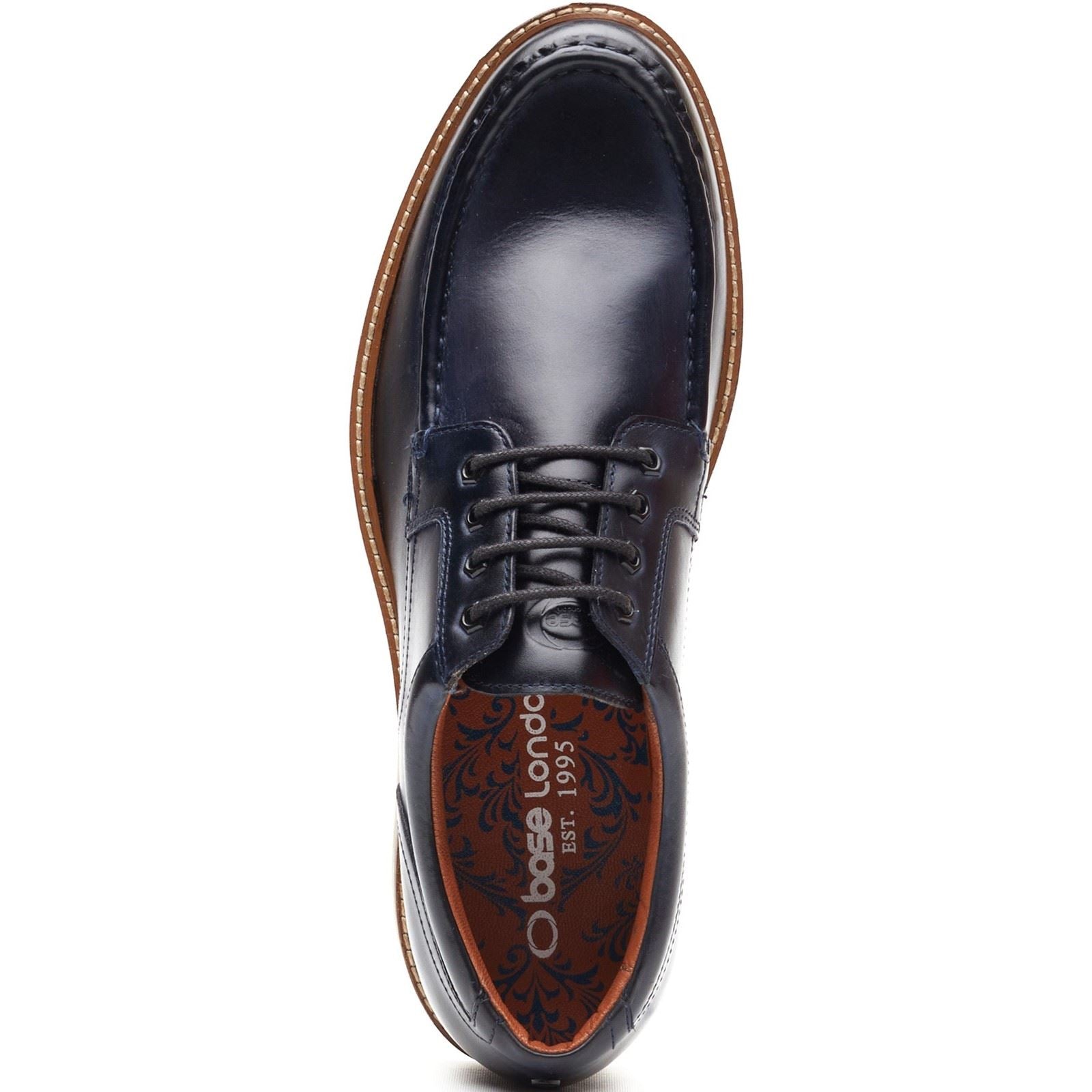 Base London Langdon Leather Men's Navy Boat Shoes