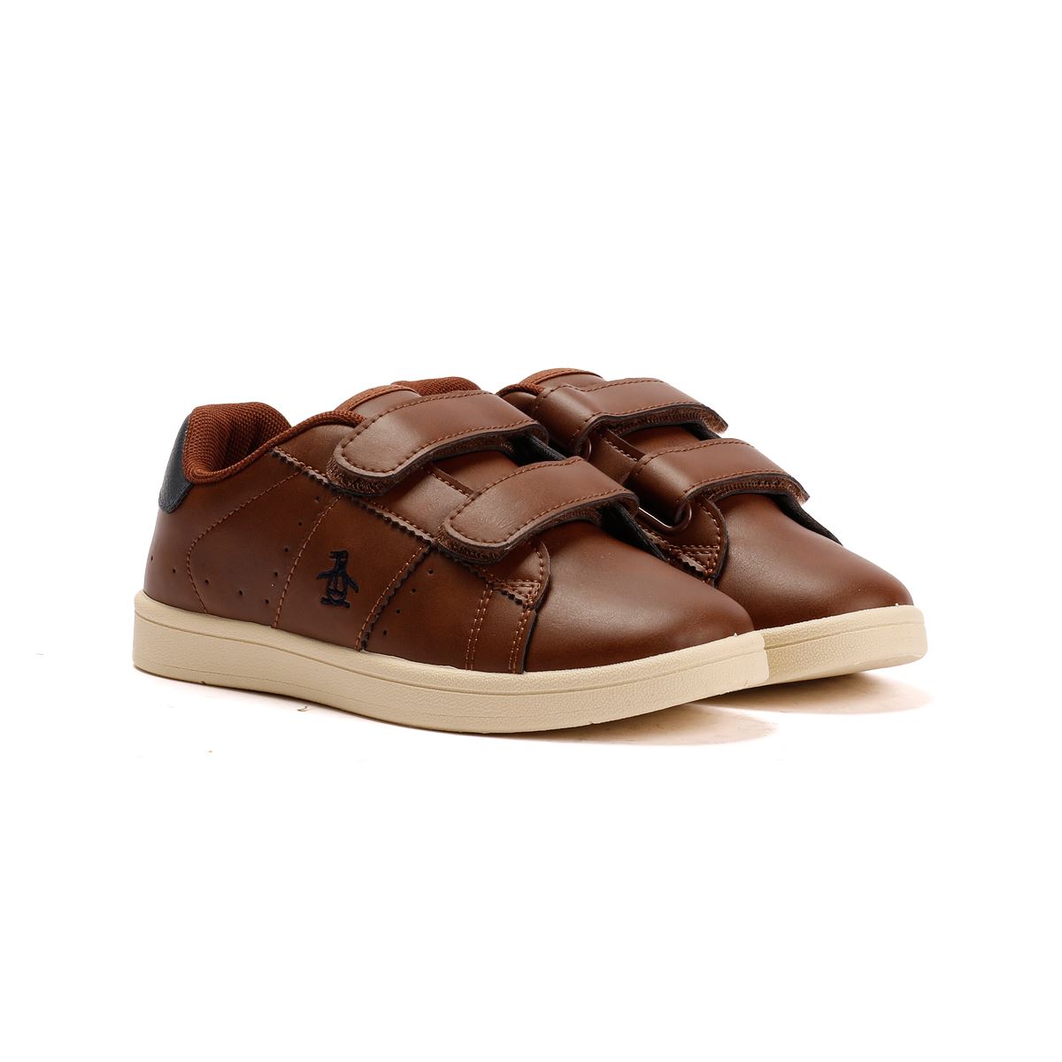Penguin Junior Marble Tan/Navy Sneakers