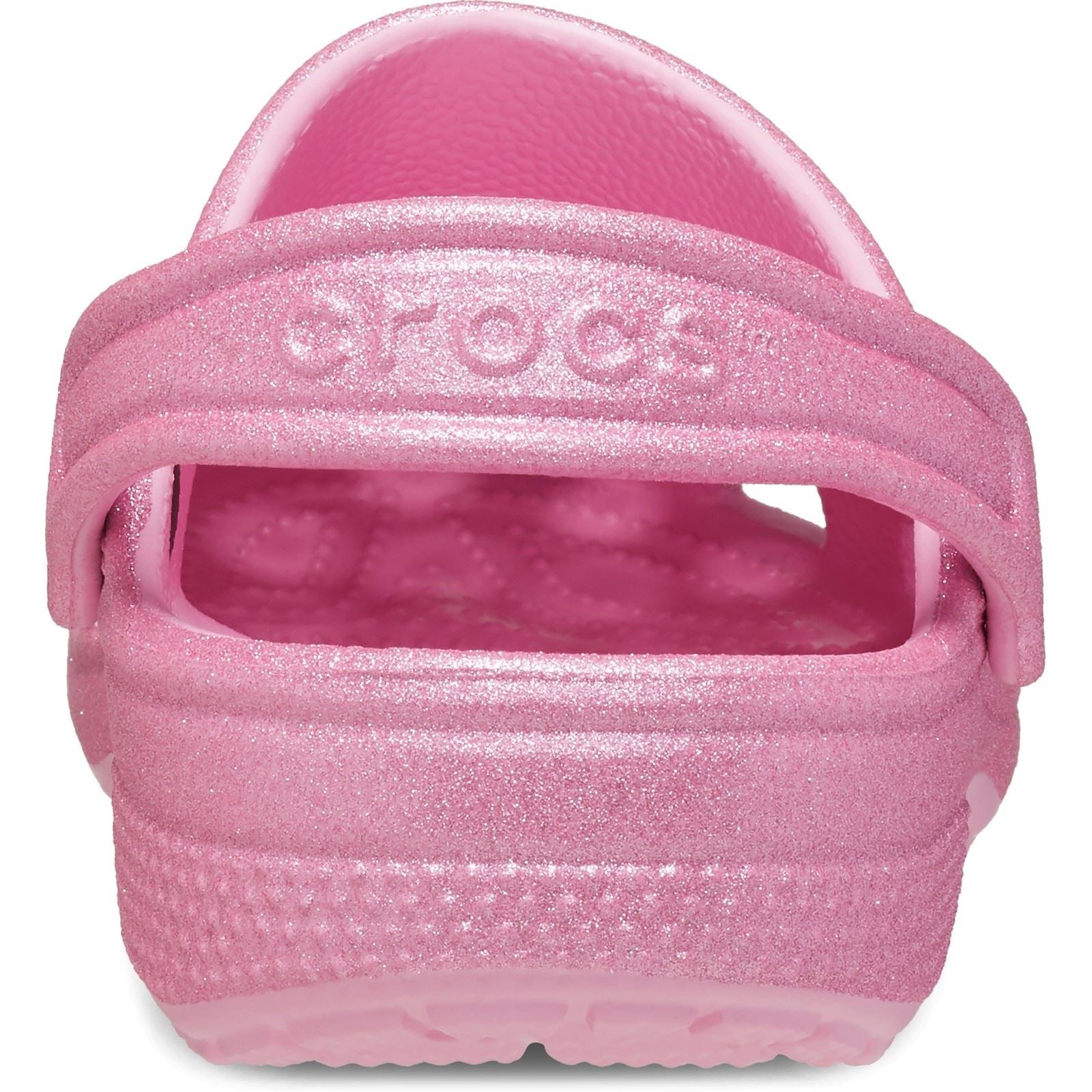 Crocs Classic Glitter Synthetic Pink Tweed Glitter Loafers