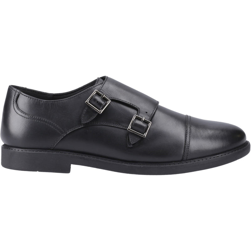 Hush Puppies Tim Monk Leather Boys's Black Shoes