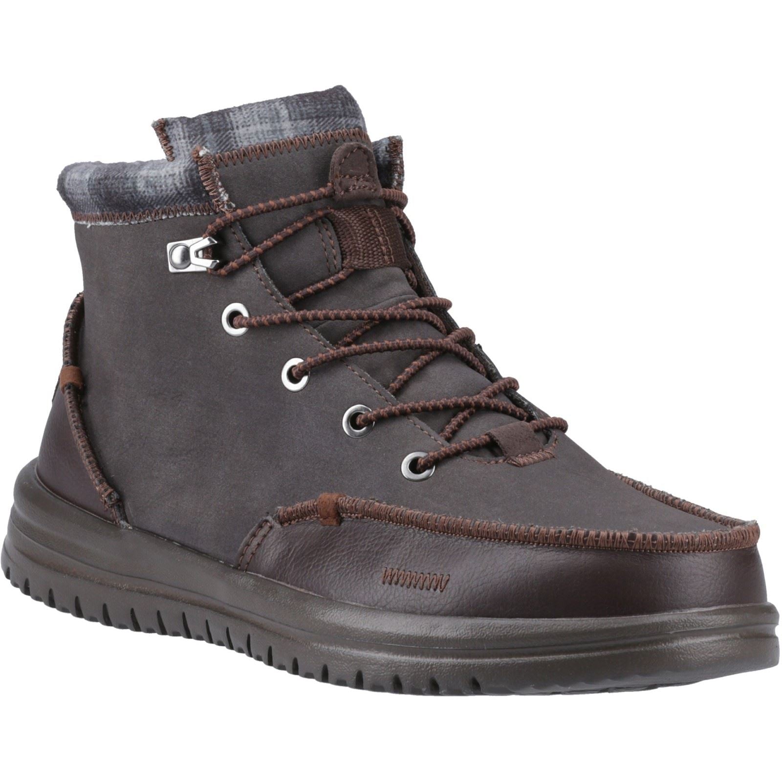 HEYDUDE Bradley Classic Leather Men's Brown Boots