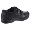 Hush Puppies Jezza Youth Boys Black Leather Loafers