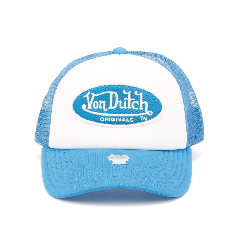 Von Dutch Trucker Tampa Cotton White / Blue Caps