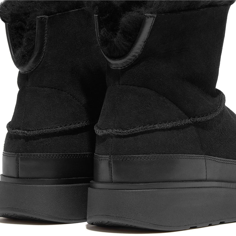 Fitflop Gen-FF Mini Double-Faced Leather Women's All Black Boots