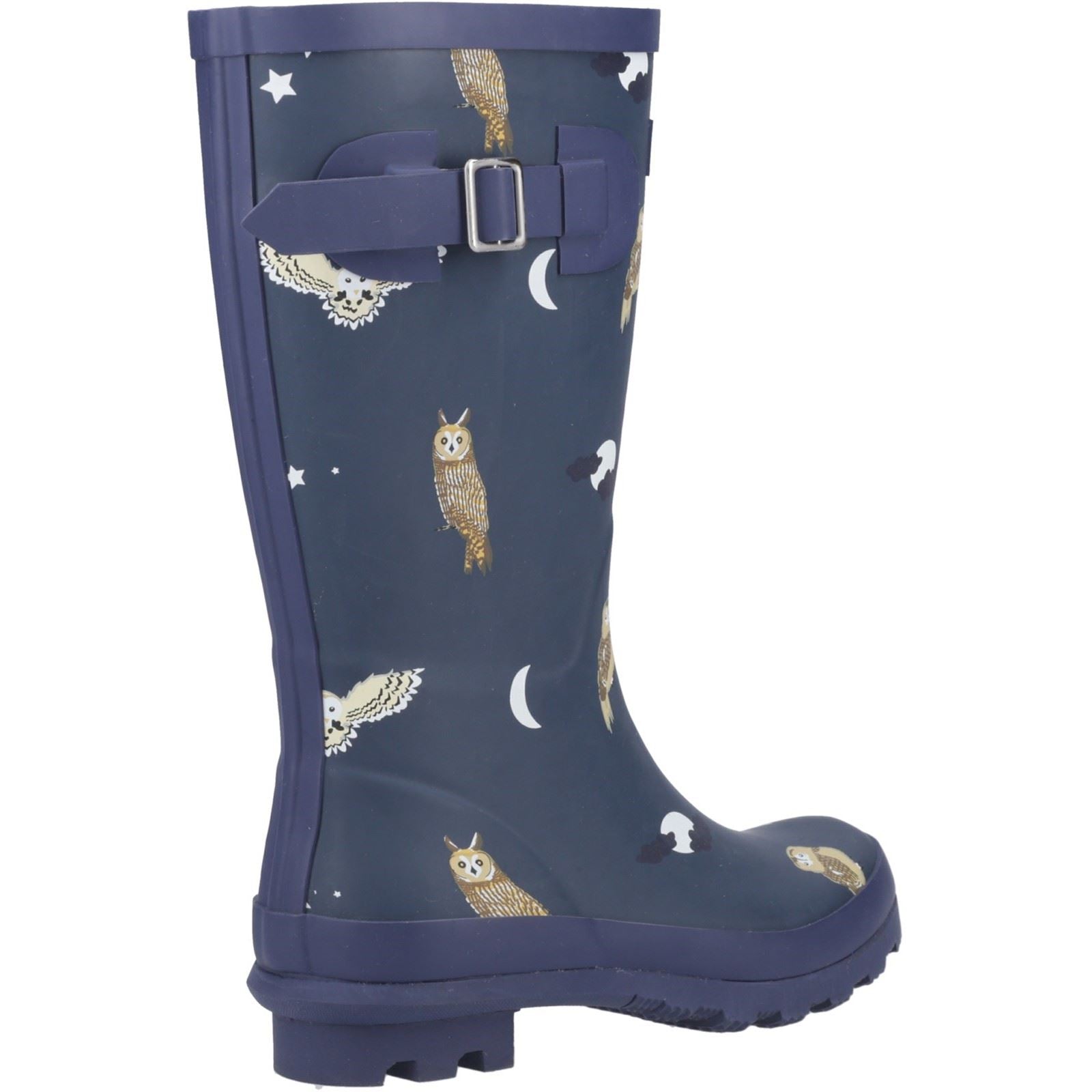 Cotswold Woodland JNR Rubber Girls's Owls Wellington Boots
