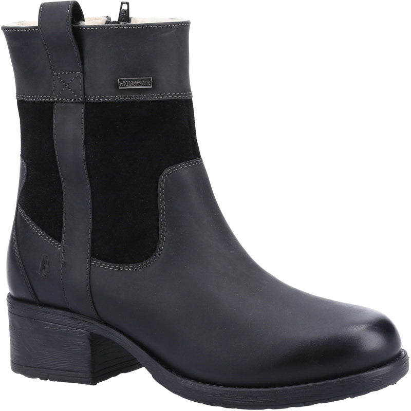 Hush Puppies Saskia Leather Women's Black Boots