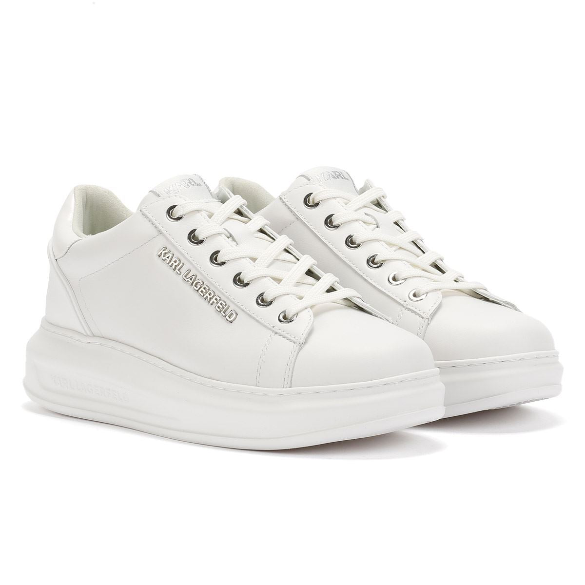 Karl Lagerfeld Kapri NFT Kounter Leather Women's White Sneakers